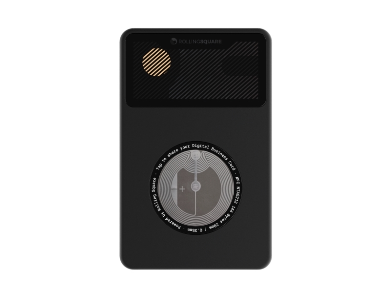 Der Rolling Square Aircard Tracker Funktioniert Mit Der Apple Find My | "Digital Visit Card".