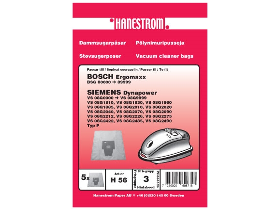 Dammsugarpåsar SIEMENS DYNAPOWER