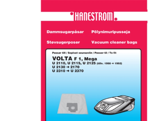 Staubsaugerbeutel Volta F1, Mega