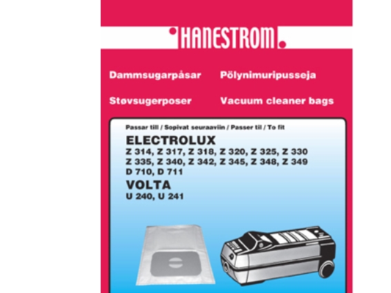 Staubsaugerbeutel Electrolux Z 314, Z 320, Z 325