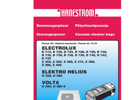 Staubsaugerbeutel Electrolux D 720 - D 740