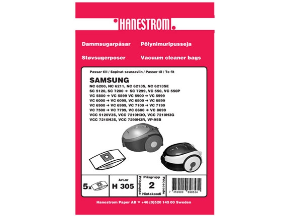 Staubsaugerbeutel Samsung Vcc 7210H3o