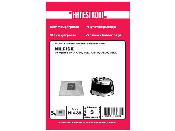 Dammsugarpåsar NILFISK COMPACT C10, C20 | Vitvaror - Dammsugare - Dammsugare | GameStuff