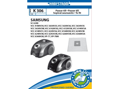 Vacuum Cleaner Bags K306