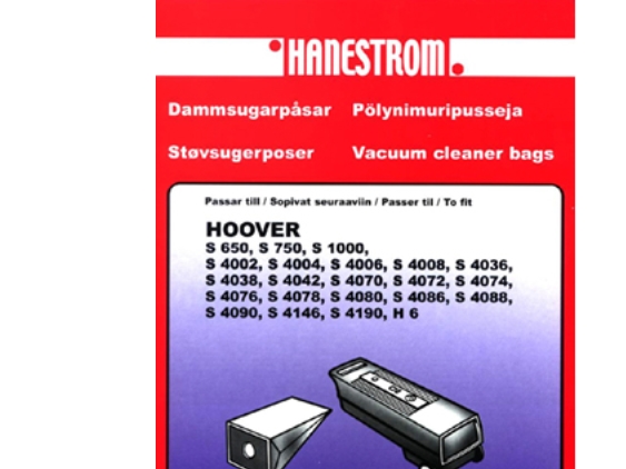 Staubsaugerbeutel Hoover S 4002, S 4004