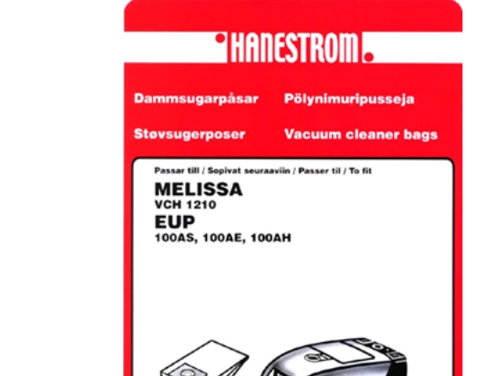 Staubsaugerbeutel Melissa Vch1210, Eup100as/Ae/Ah