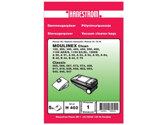 Staubsaugerbeutel Moulinex Clean
