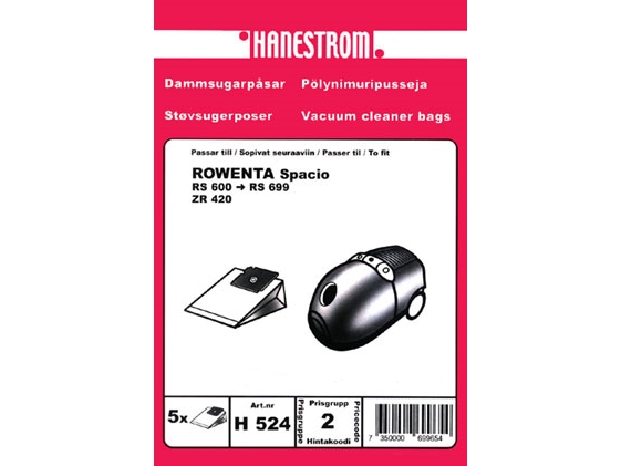 Staubsaugerbeutel Rowenta Spacio Zr 420