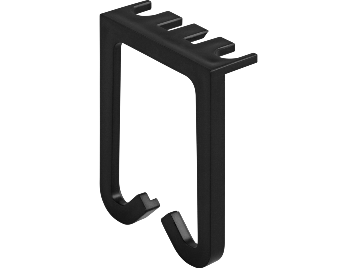 Plastic Cable Hanger, Screw Mounting, 55X40, Black