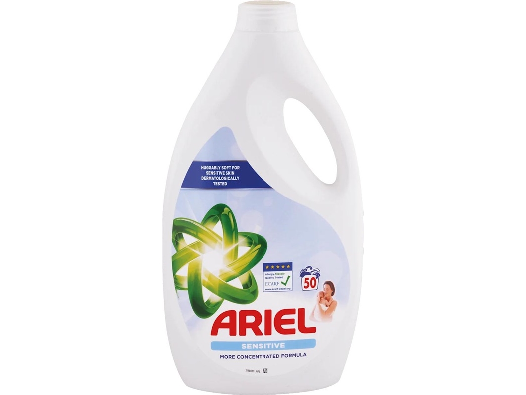 Washing Gel Ariel Sensitive, 2.25 L