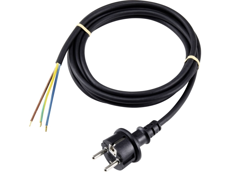 Sygonix Sy-5043464 Strømtilslutningskabel Sort 3,00 M (Sy-5043464)