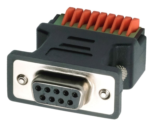 Exsys Ex-49111, 9-Pin D-Sub, 9-Pin Terminal Block, Sort