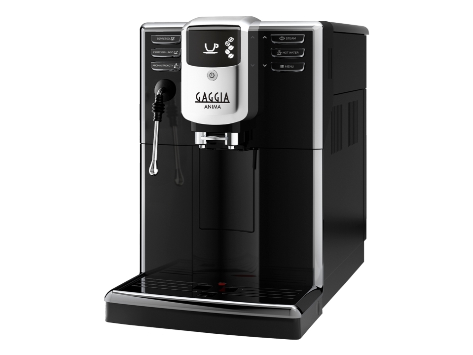 Gaggia Anima Barista Plus, Espressomaskine, 1,8 L, Kaffebønner, Malet Kaffe, Indbygget Kværn, 1850 W, Sort