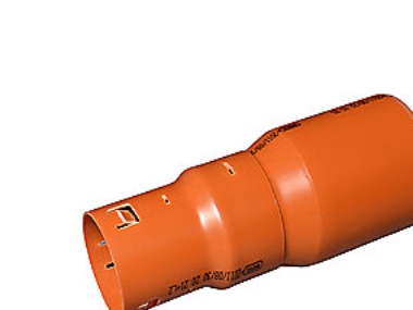 Wavin 110 mm PVC-viemäriliitäntä 92/80 mm viemäriputkille, teräväkärkinen