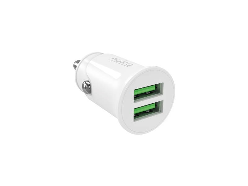 Biloplader Puro Biloplader Pro Lite 2X Usb-A 10W - Hvid