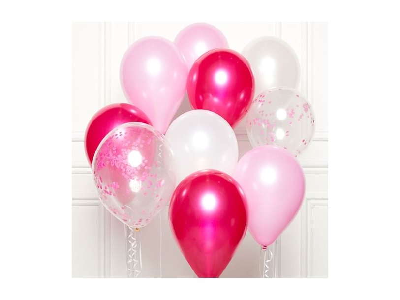 Rosa Luftballon-Bouquet