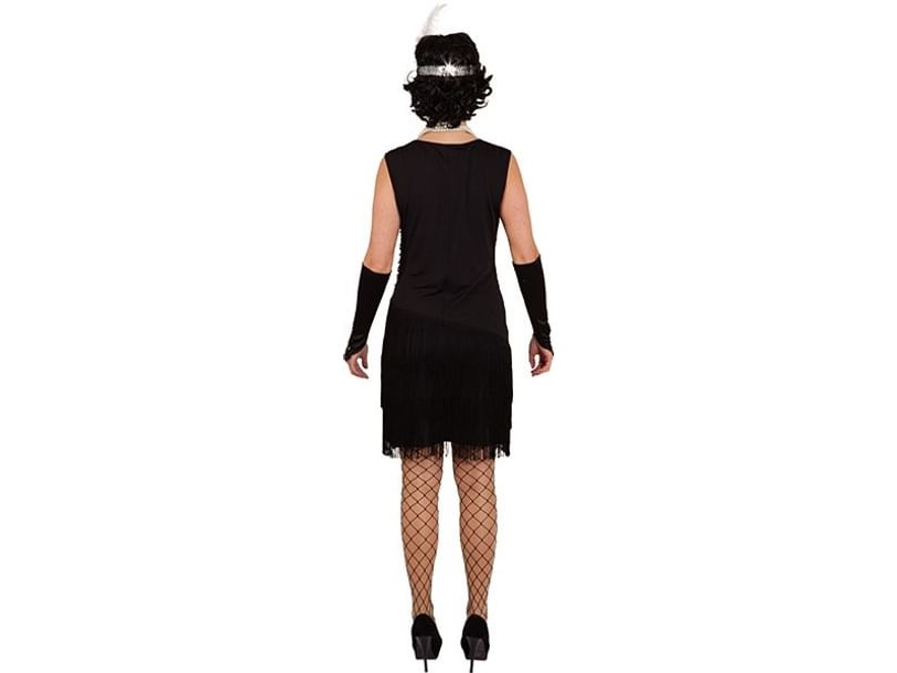 Schwarzes Charleston-Kleid