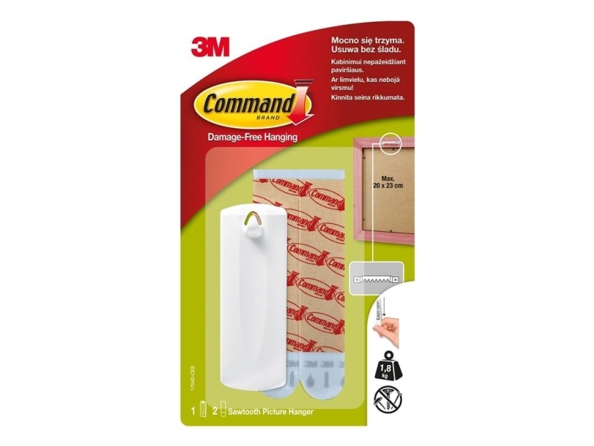 3M Command Sawtooth Picture Hanger 17040-Ce