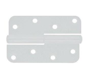 Hinge For The Doors Kurzemes, 11 Cm, White