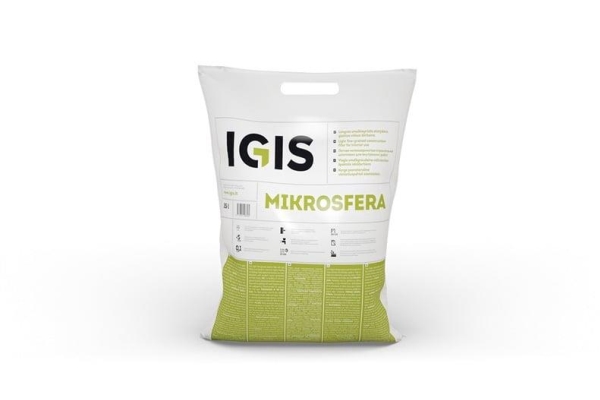 Igis Hienorakeinen lasite mikropallo, 15 L