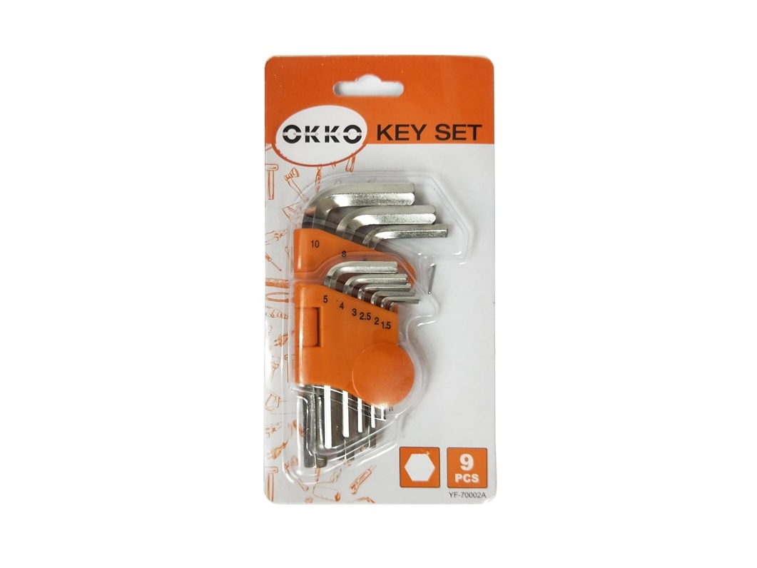 Okko Hexagona Key Set Hh F-70002A 9Pcs 1.5-10