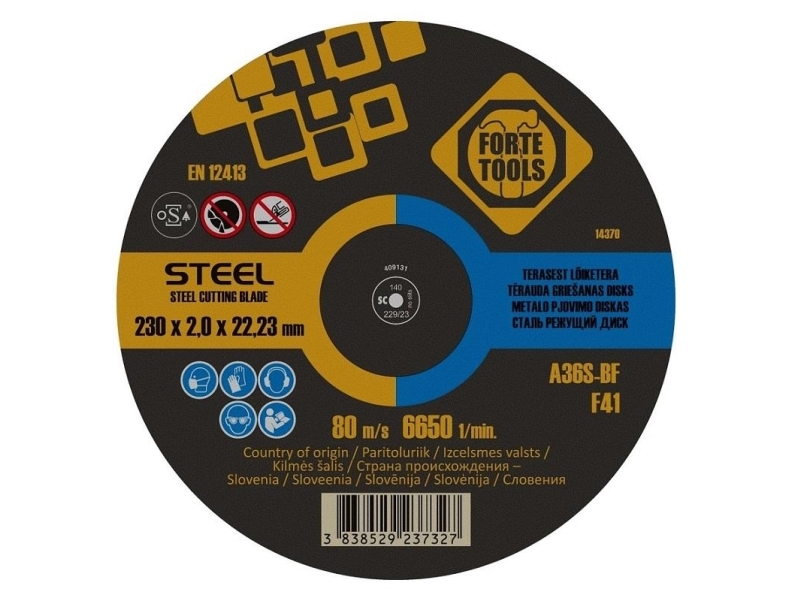 Forte Skæreskive Til Metal 230X2.0X22 Mm