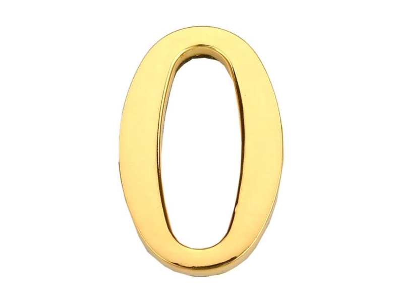 Dörrnummer 0 GP-0 45 mm gold | Huset - Inredning - Husnummer | GameStuff