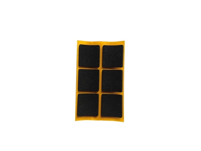 Självhäftande dynor 2,5 mm svarta 30x30 mm, 6 st | Kontorsmaterial - Kontorstillbehör - Övriga | GameStuff