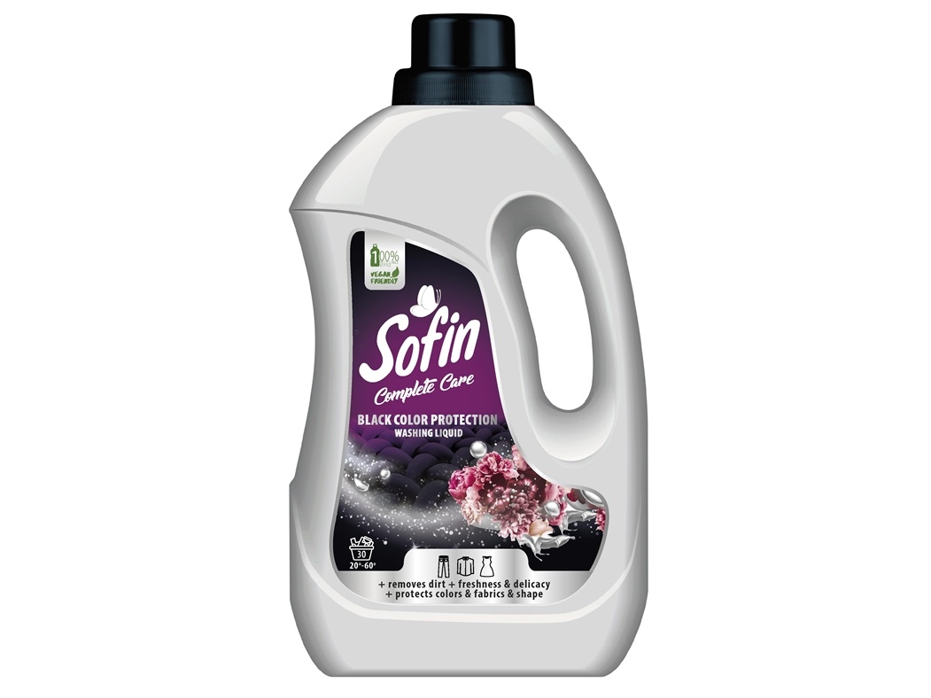 Sofin Liquid Detergent Care&Black, 1.5 L