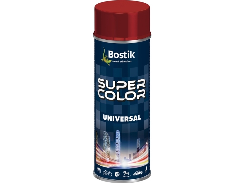 Bostik Super Color Universal-Sprühlack 400 Ml Rubinrot