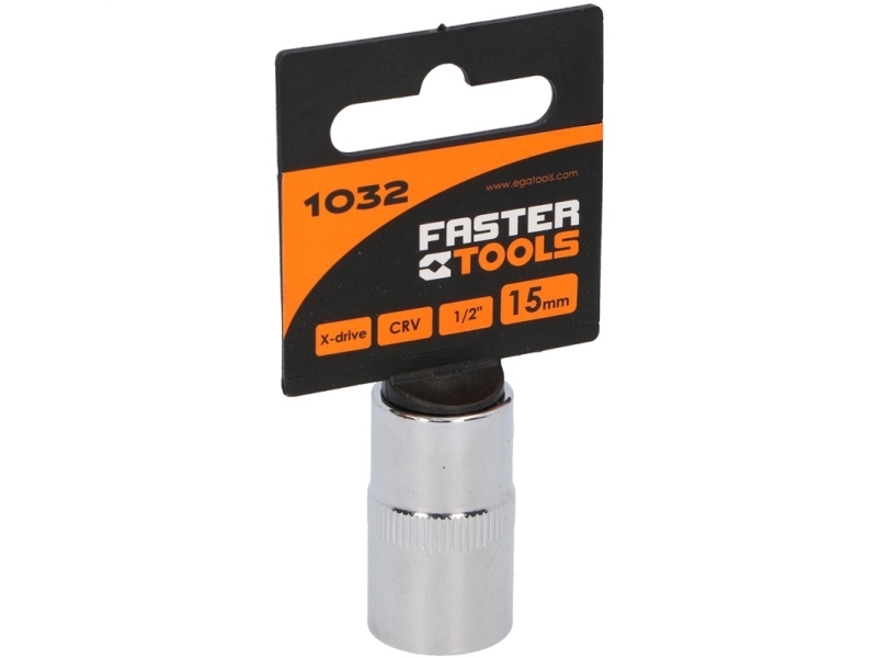 Faster Tools Faster Tools Sechskant-Einsätze 1/2" 15 Eine Größe