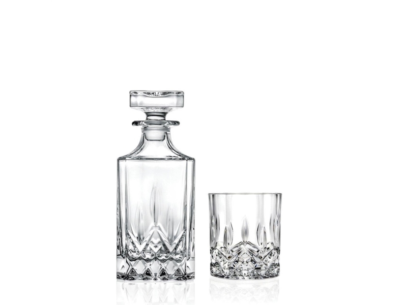 Rcr Whiskey Glasses And Garafe Set 6 Pcs. Op
