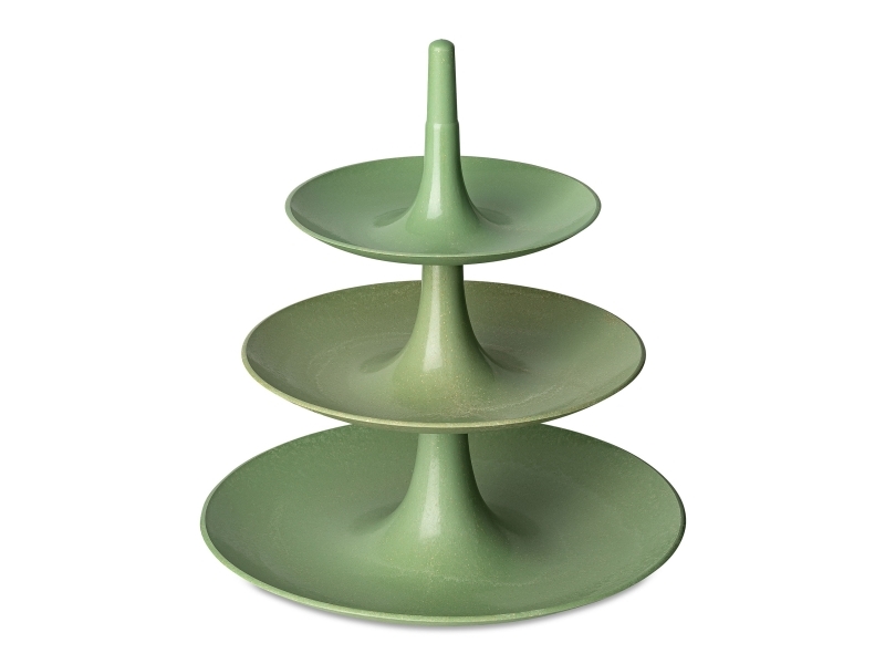 Koziol Babell L, Selvbalancerende Betjeningsbakke, Rund, Grøn, 314 Mm, 314 Mm, 340 Mm