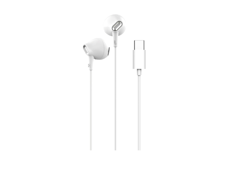 PURO PUIPHF34USBCWHI, Sladdansluten, Samtal/musik, 20g, Headset, Vit | TV, Ljud & Bild - Hörlurar & Mikrofoner | GameStuff