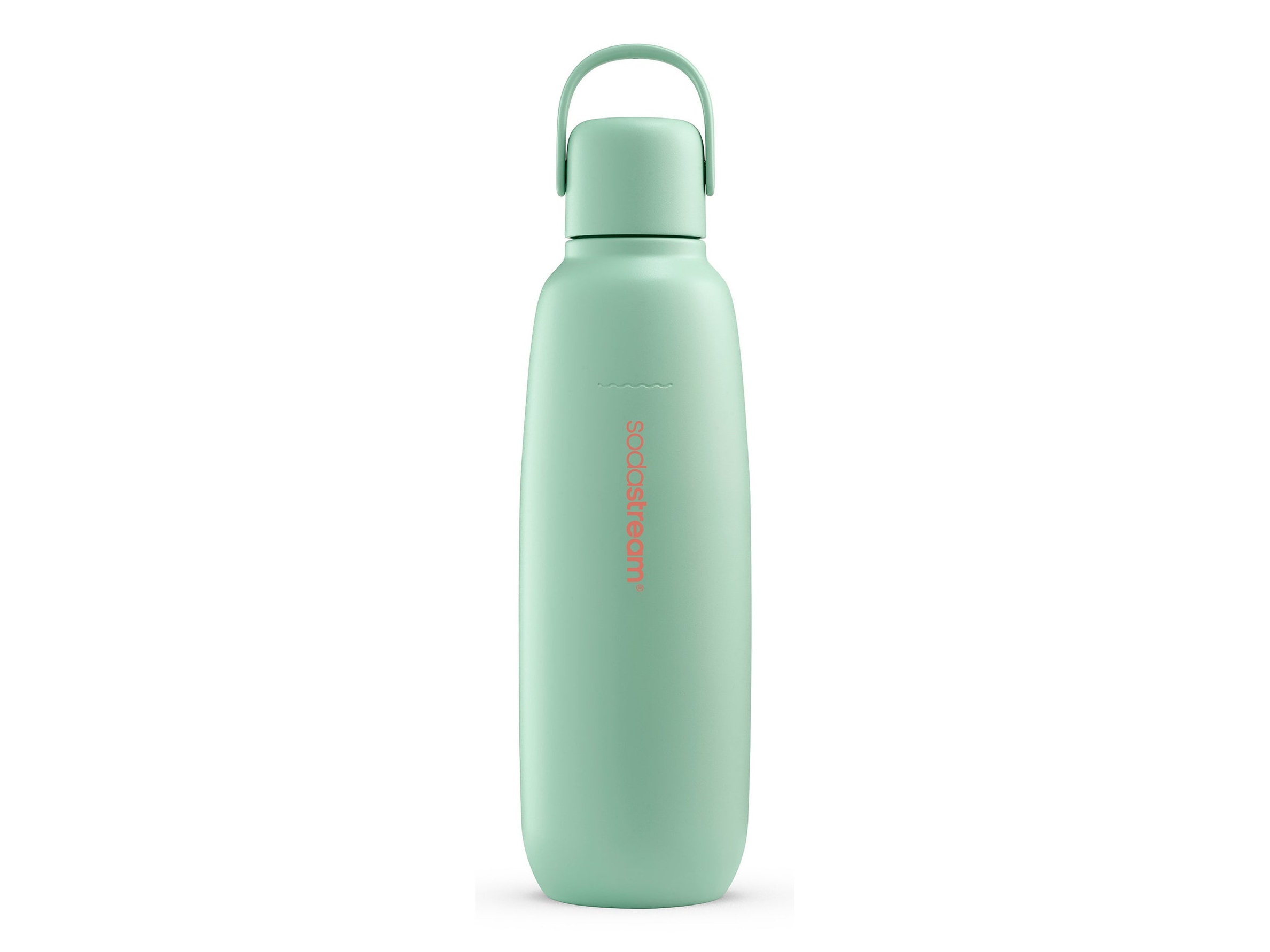 Sodastream Fizz & Go, Karbonisiererflasche, Mintfarbe, Edelstahl, 900 Ml, 0,745 L, 0,9 L