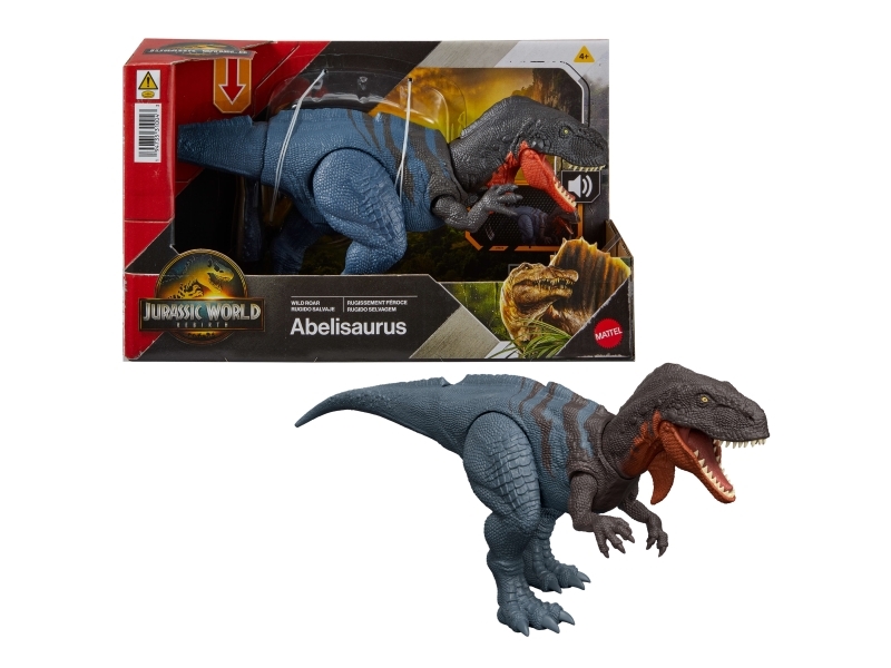 Jurassic World WILD ROAR Abelisaurus, 4 År, Blå, Brun, Plast | Leksaker - Figurer & Dockor - Actionfigurer | GameStuff