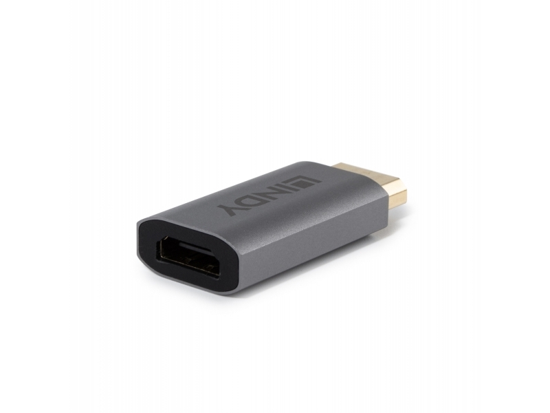 Lindy 41095, Displayport, Hdmi Type A, Grå