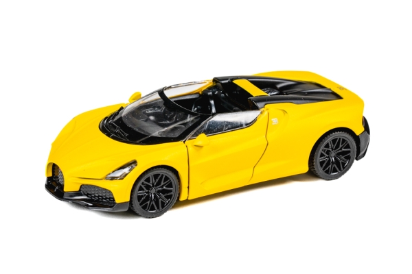Tec-toy - Bugatti Mistral Die-cast Model Bil - 1:43 - Gul
