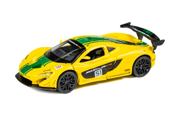 Tec-toy - Mclaren P1 Gtr Die-cast Model Bil - 1:43 - Gul