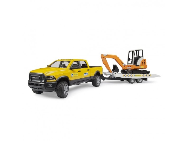 RAM Rental Service med minigrävmaskin | Andra leksaksmärken - Bror | GameStuff