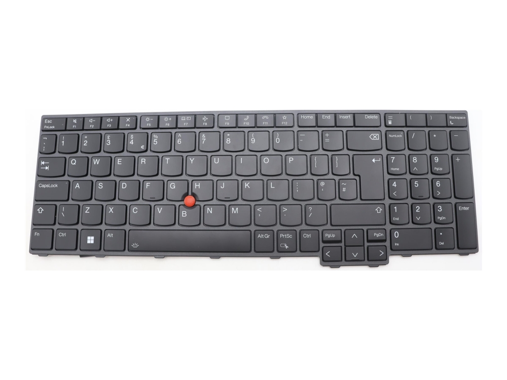 Primax - Notebooks Udskiftningstastatur - Med Trackpoint - Bagbelyst - Qwerty - Engelsk - Fru - For Thinkpad L15 Gen 4 P16s Gen 2 P16v Gen 1 T16 G