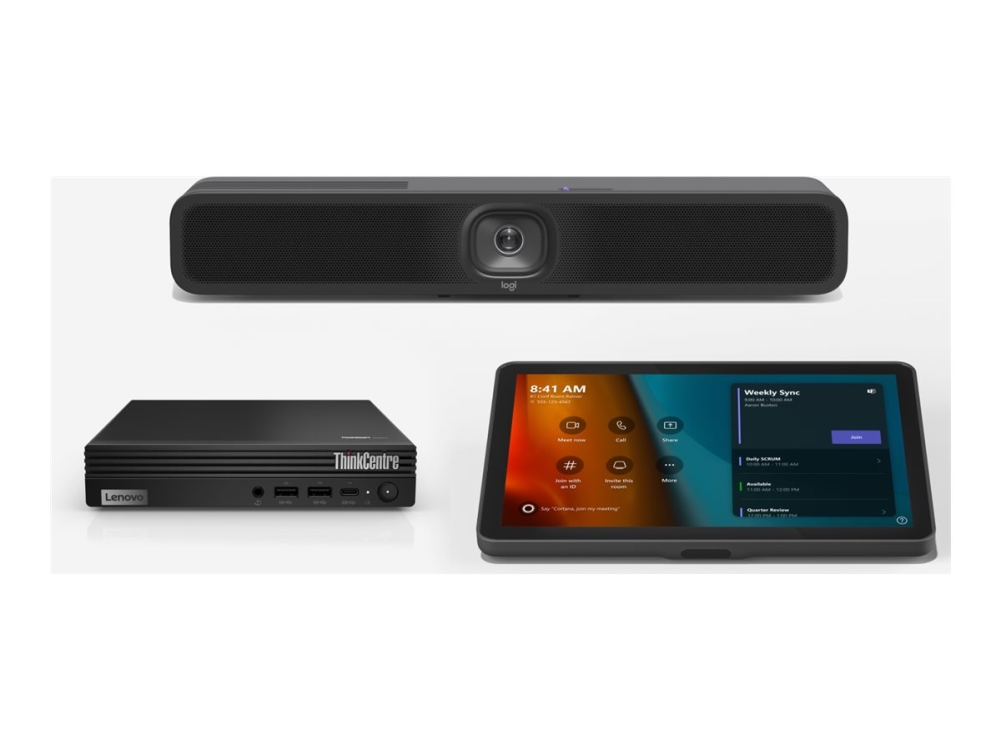 Logitech Entry Level Small Room Solution - Videokonferencepakke - Certified for Microsoft Teams Rooms - power adapter included