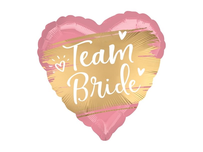 Folieballon Team Bride Hjerte