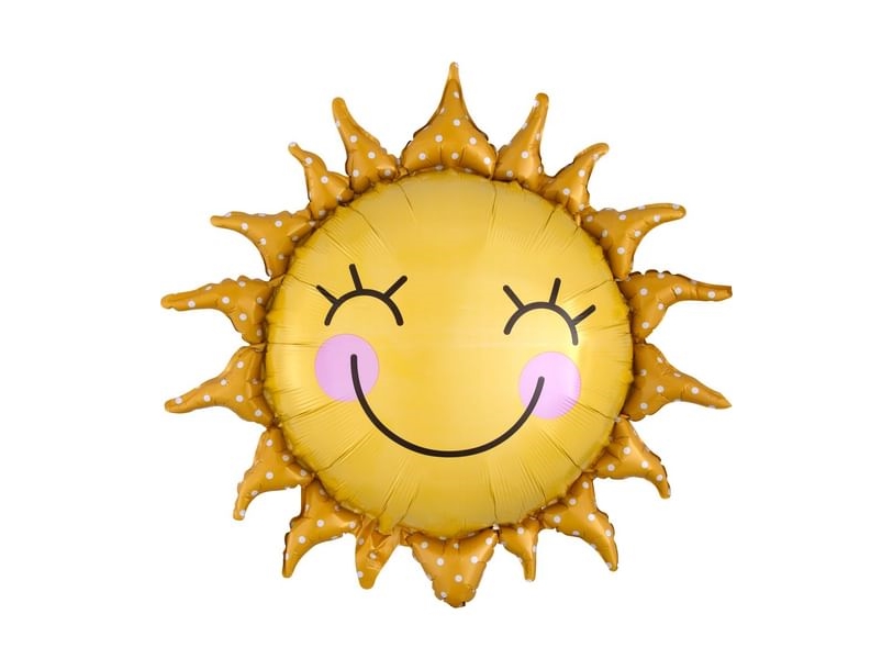 Smilende Sol Folieballon