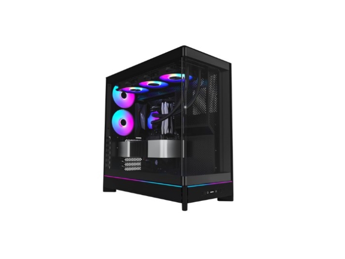 Montech Hs02 Pro Pc-Gehäuse, Midi-Tower, Atx, Tempered Glass, Argb - Schwarz (Hs02 Pro (B))