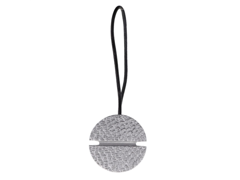 Resin Tieback With Magnet Luance Art Deco, Silver