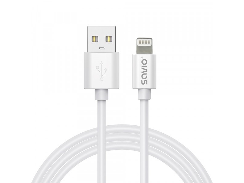 Savio Cl-192 Usb-A Til Lightning Kabel 1 M Hvid