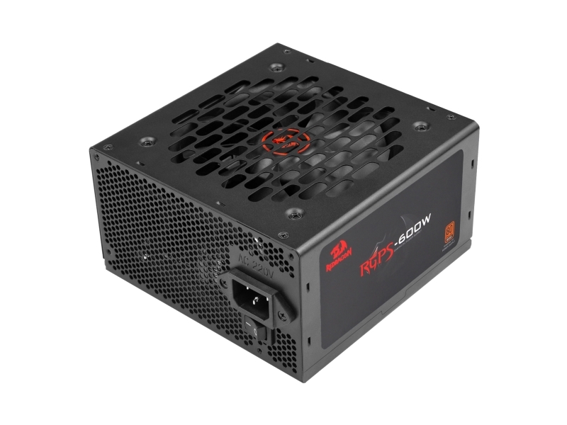 Redragon Gc-Ps024 600W 80 Plus Bronze, 600 W, Aktiv, 80 Plus Bronze, Sort, 12 Cm, 1 Blæser(E)