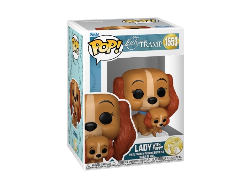 Funko! - Pop! Disney: Lady and the Tramp - Lady with Puppy 10cm - Figur