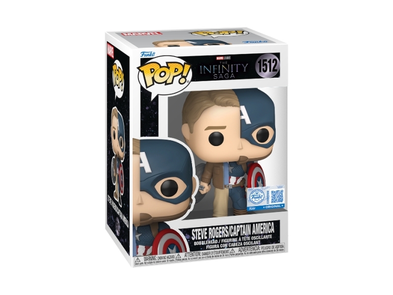 Funko Pop Vinyl Excl Marvel Is Split Cap/Steve